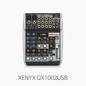 [베링거] XENYX QX1002USB, 아날로그 오디오믹서/ 10입력 2버스/FX/ 콤프/ 오디오인터페이스