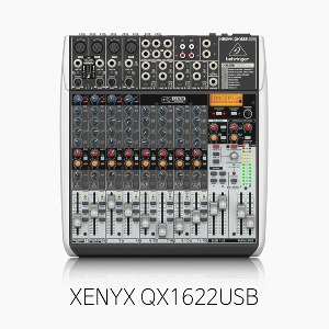 [베링거] XENYX QX1622USB, 아날로그 오디오믹서/ 16입력 2/2버스/ FX/ 콤프/ 무선MIC옵션/ 오디오인터페이스