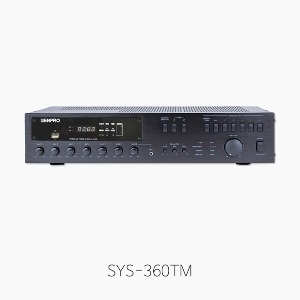 [GENPRO] 젠프로 SYS-360TM, PA 믹싱앰프/ 정격출력 360W/ 타이머 모듈 내장